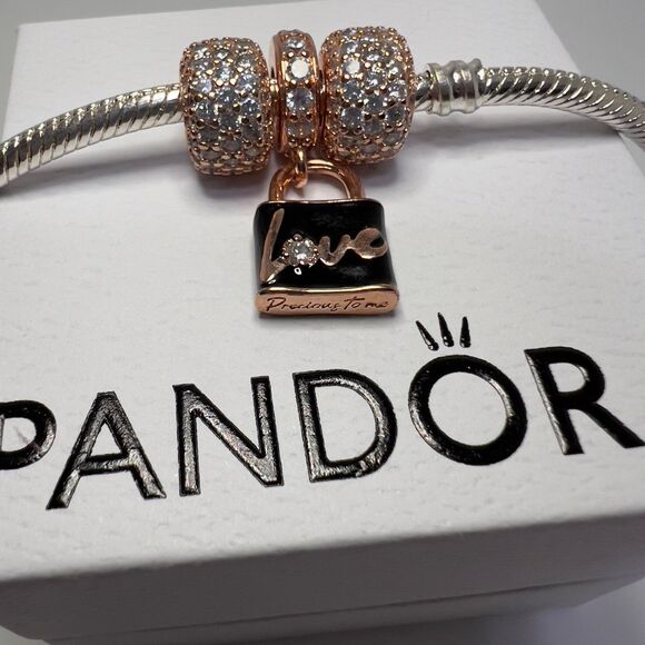 Bundle of 3 Rose Gold Pandora Charms - Picture 4 of 11